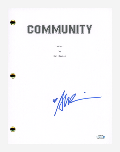 Alison Brie Signed Autograph Community Pilot Episode Script Screenplay ACOA COA