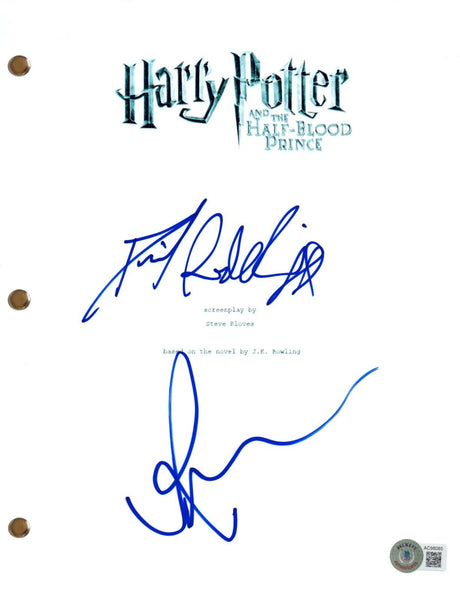 Daniel Radcliffe & Grint Signed Harry Potter Half Blood Script Autograph BAS COA