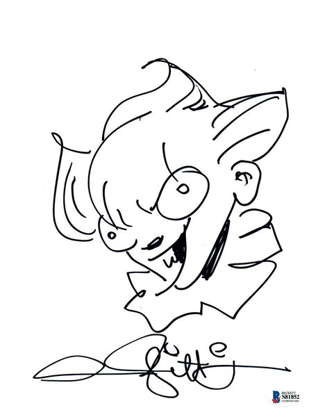 Andres Andy Muschietti Signed IT CHAPTER 2 PENNYWISE Sketch Beckett COA