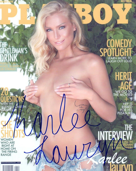 Karlee Lauryn Signed Autographed 8x10 Photo Playboy Model COA