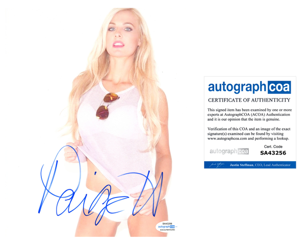 Paige Hudson Signed Autographed 8x10 Photo Sexy Model ACOA COA