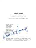 Charles Dance Signed GAME OF THRONES "The Children" Episode Script COA