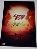 Ralph Macchio Signed Autograph Cobra Kai 11x17 Poster The Karate Kid Beckett COA