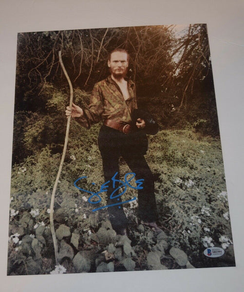 Ginger Baker Signed Autograph 11x14 Photo Cream Blind Faith Drummer Beckett COA
