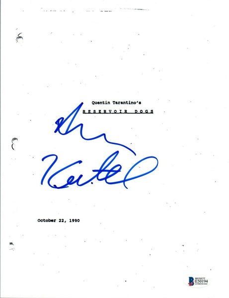 Harvey Keitel Signed Autographed RESERVOIR DOGS Movie Script Beckett BAS COA