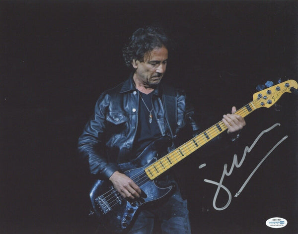 Juan Calleros Signed Autographed 11x14 Photo Mana Band Bassist ACOA COA