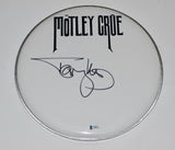 Tommy Lee Signed Autographed 12" Drumhead MOTLEY CRUE Beckett BAS COA