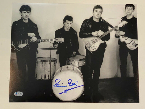 Pete Best Signed Autographed 11x14 Photo The Beatles Drummer Beckett BAS COA