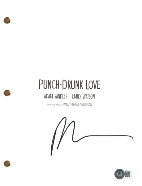 Paul Thomas Anderson Signed Autograph Punch-Drunk Love Movie Script Beckett COA