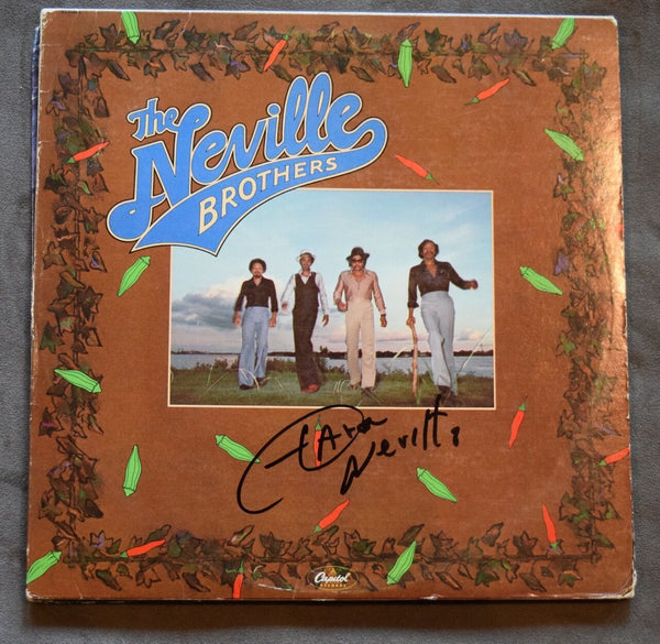 Aaron Neville Signed Autographed The Neville Brothers Debut Vinyl Record Album