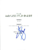 Will Poulter Signed Autographed THE MAZE RUNNER Movie Script COA