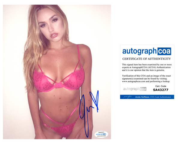 Jules Liesl Signed Autographed 8x10 Photo Sexy Model ACOA COA