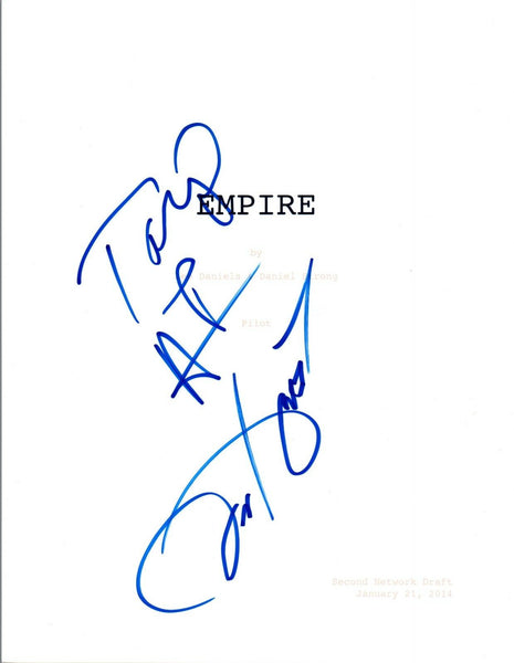 Taraji P. Henson & Terrence Howard Signed Autographed EMPIRE Pilot Script COA VD