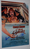 Cheech Marin & Tommy Chong Signed 12x18 Poster Up In Smoke Beckett BAS COA