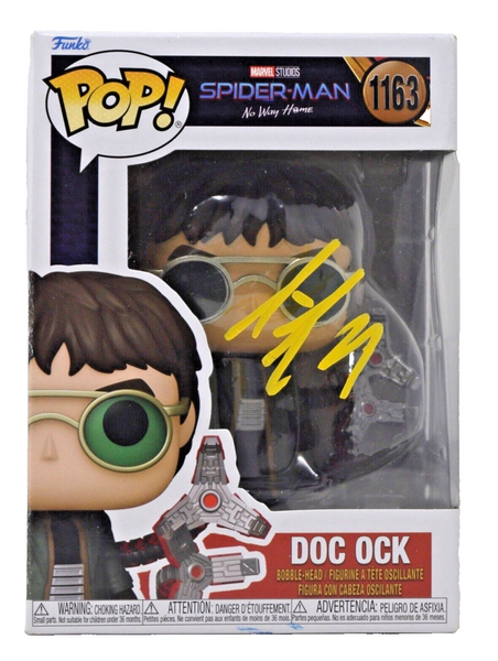 Alfred Molina Signed Funko Pop Doc Ock Spider-Man No Way Home Beckett COA