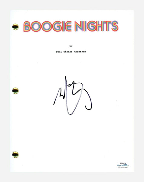Mark Wahlberg Signed Autographed Boogie Nights Movie Script ACOA COA