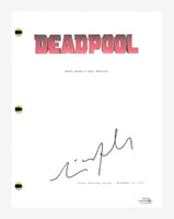 Tim Miller Signed Autographed DEADPOOL Movie Script Screenplay Director ACOA COA