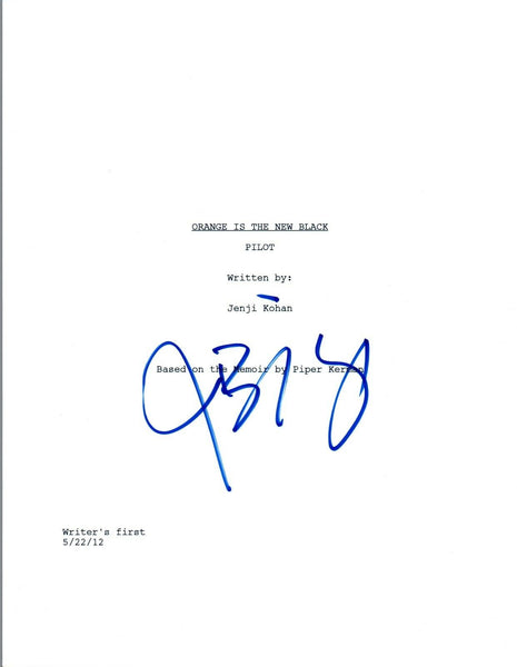 Jason Biggs Signed Autographed ORANGE IS THE NEW BLACK Pilot Script COA VD