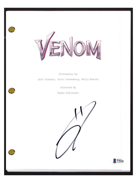 Tom Hardy Signed Autographed VENOM Movie Script Transcript Beckett BAS COA