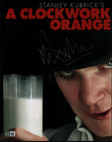 Malcolm McDowell Signed Autograph 11x14 Photo A Clockwork Orange Beckett COA