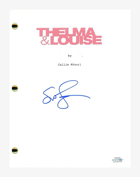 Susan Sarandon Signed Autographed Thelma & Louise Movie Script ACOA COA