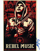 Shepard Fairey Signed Autographed 8x10 Photo OBEY Artist "Rebel Music" COA VD