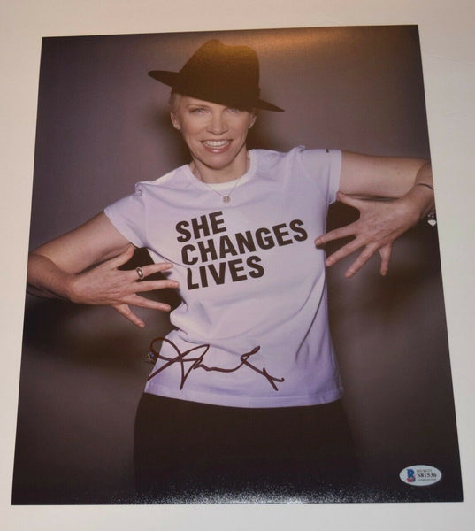 Annie Lennox Signed Autographed 11x14 Photo Eurythmics Beckett BAS COA