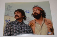 Cheech Marin & Tommy Chong Signed Autographed 11x14 Photo UP IN SMOKE BAS COA
