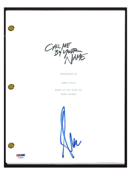 Armie Hammer Signed Autograph CALL ME BY YOUR NAME Movie Script PSA/DNA COA