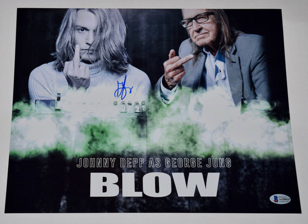 George Jung Signed 11x14 Photo Blow Boston Smuggler Johnny Depp Beckett COA