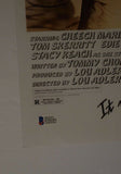Cheech Marin & Tommy Chong Signed 12x18 Movie Poster Photo UP IN SMOKE BAS COA