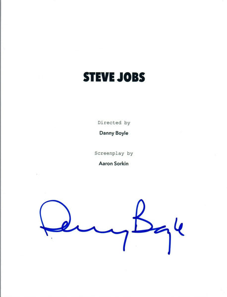Danny Boyle Signed Autographed STEVE JOBS Full Movie Script COA VD