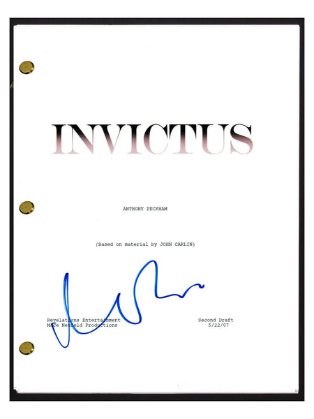 Matt Damon Signed Autographed INVICTUS Movie Script Screenplay COA