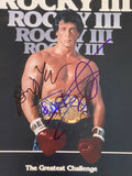 ROCKY III 3 Cast Signed 11x17 Poster Sylvester Stallone Shire Young Beckett COA