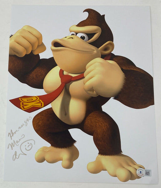 Charles Martinet Signed Autographed 11x14 Photo Donkey Kong Beckett COA