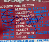 Glenn Hughes Signed Autographed 12x18 Tour Poster Photo Deep Purple Beckett COA