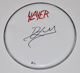Dave Lombardo Signed Autographed 12" Drumhead SLAYER Beckett BAS COA