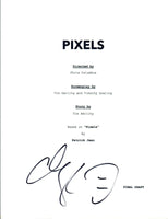 Adam Sandler Signed Autographed PIXELS Full Movie Script COA VD