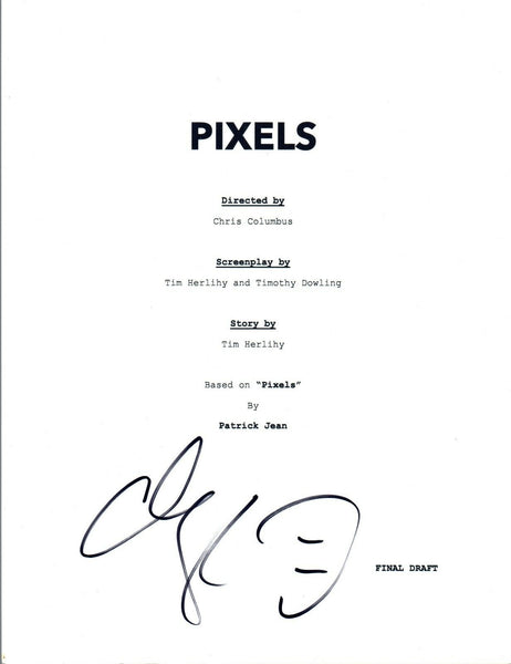 Adam Sandler Signed Autographed PIXELS Full Movie Script COA VD