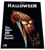 Jamie Lee Curtis & Nick Castle Halloween Signed 11x14 Photo Autograph BAS COA