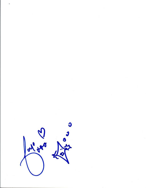 Faye O'Rourke Signed Autographed Hand Drawn Sketch Little Green Cars COA VD