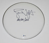 Simon Wright Signed Autographed 12" Drumhead AC/DC Dio Beckett BAS COA