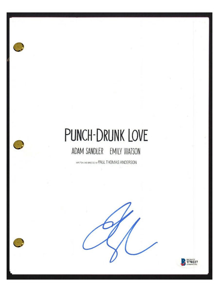 Adam Sandler Signed Autographed PUNCH DRUNK LOVE Movie Script BAS Beckett COA