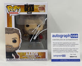 Ross Marquand Signed Funko Pop The Walking Dead Aaron 1106 Autograph Beckett COA