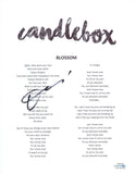 Kevin Martin Signed Autographed Candlebox Blossom Song Lyric Sheet ACOA COA