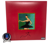 Kanye West Signed My Beautiful Dark Twisted Fantasy Vinyl Album LP Beckett COA
