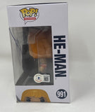 Dolph Lundgren Signed He-Man Funko Pop Masters of the Universe #991 Beckett COA