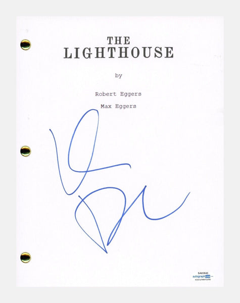 Willem Dafoe Signed Autographed The Lighthouse Movie Script Screenplay ACOA COA