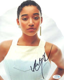 Amandla Stenberg Signed Autograph 8x10 Photo The Acolyte Star Wars ACOA COA