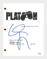 Willem Dafoe Signed Autographed Platoon Movie Script Screenplay ACOA COA